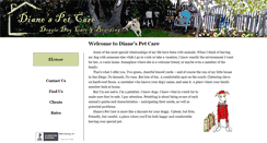 Desktop Screenshot of dianespetcare.com